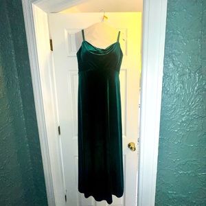 Velvet maternity bridesmaids dress